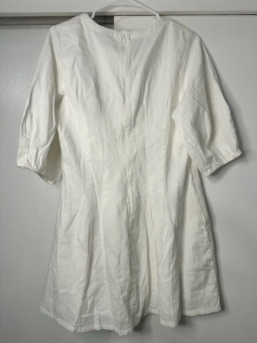 A New Day A-Line Mini White Dress - Picture 3 of 7